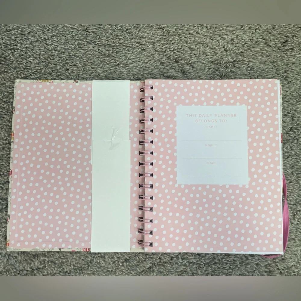 NWT Cath Kidston Daily Planner in Hot Air Balloon - undated, wire-bound, 128 pg.